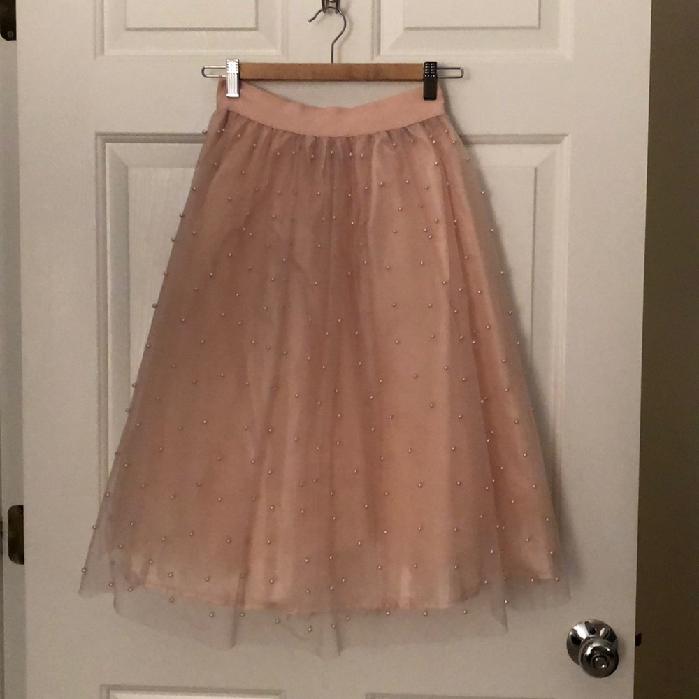 ASOS Little Mistress Pink Midi Skirt - Size 4